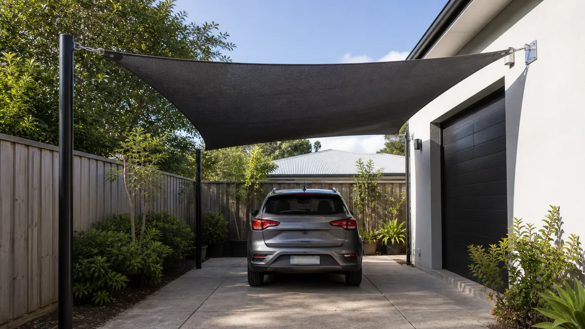 Shade Sail for Driveway: Shade, Cost and Wind Considerations hero image