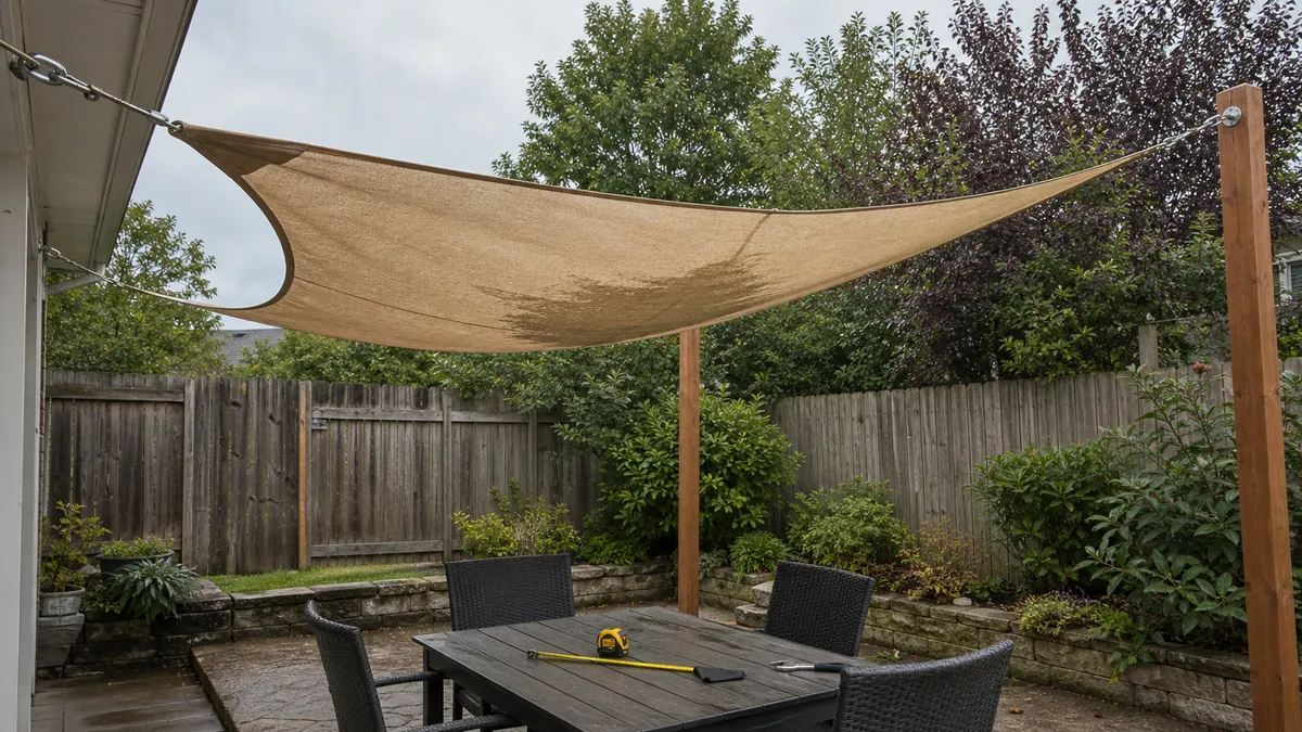 Shade Sail Installation Mistakes That Cause Sagging, Flapping and Water Pooling article image
