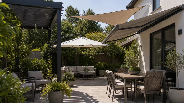 Examples of patio shade categories from a finder result.