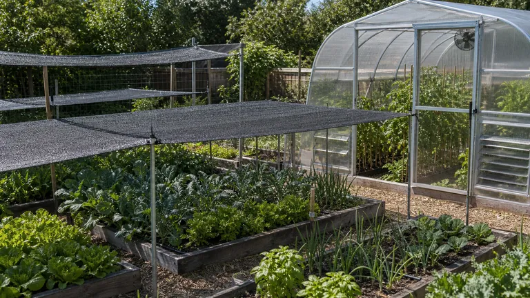 garden beds where shade cloth planning depends on crops and airflow